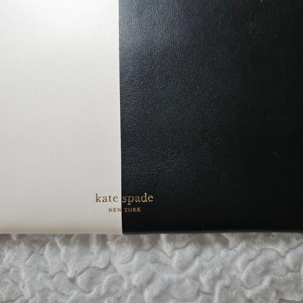 Kate Spade Nicola Bicolor Large Pouch Wristlet black and white